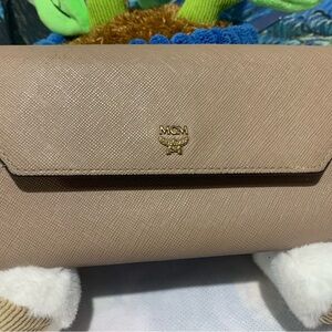 MCM Tan Wallet